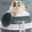 Cat Litter Box with Lid and UV, Portable Kitty Litter Box with Scoop Carousel 8