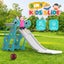 Kids Slide Set Basketball Hoop Toy Playset Carousel 4