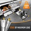 2X Drawer Slide Runner Cabinet Guide Track 1000mm Carousel 7
