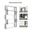 Bookshelf Display 5 Tier Shelf S Shape CD DVD Photo Storage Media Rack Plant Carousel 5