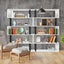 Bookshelf Display 5 Tier Shelf S Shape CD DVD Photo Storage Media Rack Plant Carousel 10