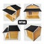 Pet Dog House,Pet Dog Kennel Wooden Carousel 4