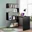 Computer Desk with Hutch 4 Tier Bookshelf Carousel 9