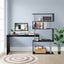 Computer Desk with Hutch 4 Tier Bookshelf Carousel 12