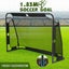 Soccer Goal Football Net Metal Frame Backyard Training Practice Outdoor Sports Carousel 3