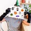 100 PCS Halloween Stickers,Halloween Party Favors,Non Repeating Vinyl Waterproof Carousel 8