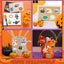 100 PCS Halloween Stickers,Halloween Party Favors,Non Repeating Vinyl Waterproof Carousel 9