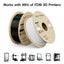 White 3D Printer PLA Filament Pro 1.75mm Hyper Flexible Cardboard Spool Printing Carousel 5