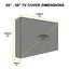 55-58inch TV cover Weatherproof UV Resistant Dust- Proof Carousel 3