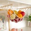 Hanging Fruit Hammock with Hooks, Hanging Fruit Basket Under the Kitchen Cabinet Carousel 3