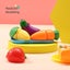 Pretend Play Set Kitchen Kids Cutting Fruits Vegetables Pizza Toys Set Carousel 8