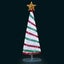 180cm Ribbon Christmas Tree Christmas Light Carousel 15