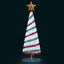 180cm Ribbon Christmas Tree Christmas Light Carousel 16