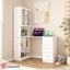 Computer Laptop Desk and Bookshelf Bookcase Study Table Office Writing 3in1 Carousel 4