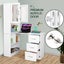 Computer Laptop Desk and Bookshelf Bookcase Study Table Office Writing 3in1 Carousel 12
