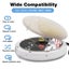 Portable Bluetooth CD Player Built-in Speaker Stereo, Personal Walkman MP3 Playe Carousel 8