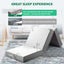 Single Folding Memory Foam Mattress Camping Trifold Sofa Bed Sleeping Floor Mat Carousel 3