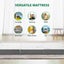 Single Folding Memory Foam Mattress Camping Trifold Sofa Bed Sleeping Floor Mat Carousel 5