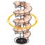 Metal Egg Storage Rack Skelter Dispenser Display Stand Carousel 5