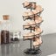 Metal Egg Storage Rack Skelter Dispenser Display Stand Carousel 9