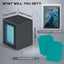 MTG Deck Box with Commander Window Display,Trading Card Storage Box Holds Carousel 8