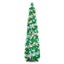 1.5m Christmas Tree with 50 Color Lights Artificial Pop Up Collapsible Tinsel Carousel 3