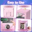 Electronic Piggy Bank for Kids, Money Saving Box for Kids Ages 5 to 13, Pink Carousel 3
