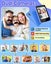 Phone Toys for Kids, Touch Screen, Pedometer, Learning Toys (Blue) Carousel 5
