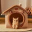 Foldable Warm And Semi-Enclosed Pet House For Cats And Dogs Carousel 3
