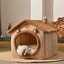 Foldable Warm And Semi-Enclosed Pet House For Cats And Dogs Carousel 11