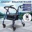 4 Wheel Rollator Walker Trolley Medical Rolling Walking Carousel 3