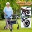 4 Wheel Rollator Walker Trolley Medical Rolling Walking Carousel 5