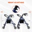 4 Wheel Rollator Walker Trolley Medical Rolling Walking Carousel 6