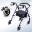 4 Wheel Rollator Walker Trolley Medical Rolling Walking Carousel 12