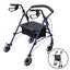 4 Wheel Rollator Walker Trolley Medical Rolling Walking Carousel 14