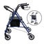 4 Wheel Rollator Walker Trolley Medical Rolling Walking Carousel 15