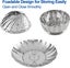 Vegetable Steamer Basket Stainless Steel Veggie Steamer Basket Foldable Carousel 8