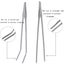 2 Pcs Feeding Tongs,Aquarium Tweezers Stainless Steel Straight and Curved Tweeze Carousel 5