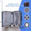 4PCS Luggage Suitcase Trolley Set Travel Case Carousel 12