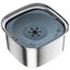 3L Dog Water Bowl 101oz Stainless Steel Dog Bowl No Spill Large Capacity Carousel 10