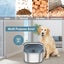 3L Dog Water Bowl 101oz Stainless Steel Dog Bowl No Spill Large Capacity Carousel 16