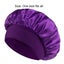 Solid Color Shower Cap Women Satin Wide-Brimmed Bath Cap Reusable Shower Cap Carousel 5