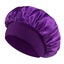 Solid Color Shower Cap Women Satin Wide-Brimmed Bath Cap Reusable Shower Cap Carousel 6