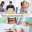 Rotating Timer for Desktop, Sound Vibration, Mute, Spin Timer, Kitchen,Yellow Carousel 6