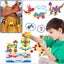 Dinosaur Toys Building Block Games Set with Toy Drill Screwdriver Tool Set Carousel 8