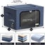 Storage Bins with Metal Frame - Stackable & Foldable Clothes Organizer Bags with Carousel 4