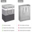 2PCS Large Laundry Basket Waterproof Freestanding Laundry Hamper Collapsible Carousel 4