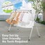 Foldable Clothes Rack Stainless Steel Garment Laundry Drying Airer Carousel 5