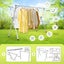 Foldable Clothes Rack Stainless Steel Garment Laundry Drying Airer Carousel 6