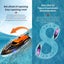 RC Boat, 2.4G Remote Control Boat Toy for Adults and Kid Age 5+ Orange Carousel 5